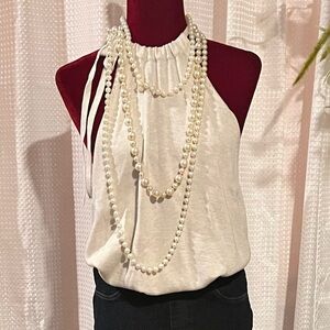 Banana Republic Women’s Beige Halter SL Sweater (XL)